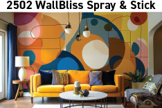 2502 WallBliss Spray & Stick Wallcovering