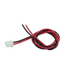 Flat Cable, Solid Connection Wire, XH2.54 Terminal Wire 2P22AWG, Length 11.81", Left Black Right Red