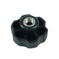 Handwheel, Plastic Rubber Handwheel, M12, Outer Diameter 2.13" × Height 1.18"