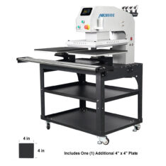 TITAN 16” x 20” Semi-Auto Dual Station Pneumatic Heat Press with Laser Alignment  With Stand